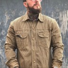 Heavyweight retro long-sleeved shirt