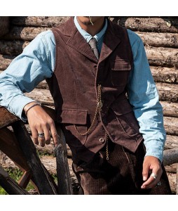 Gentleman's Retro Casual Simple Waistcoats