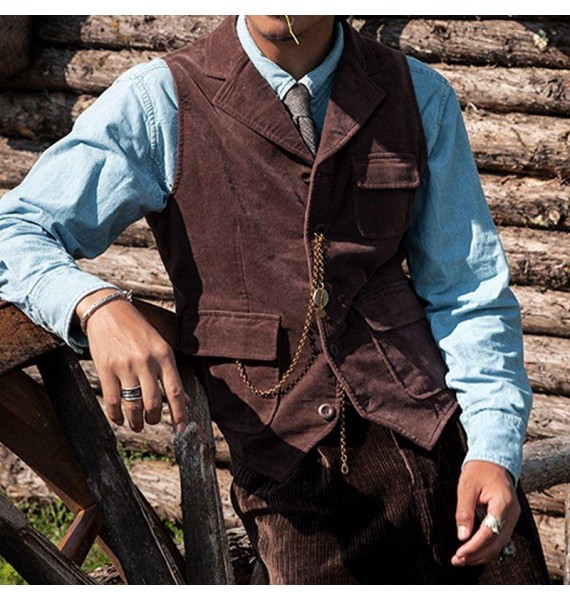 Gentleman's Retro Casual Simple Waistcoats