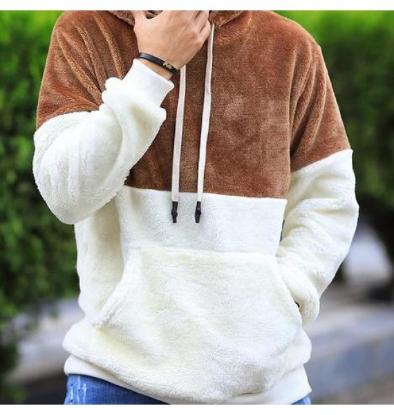 Coral Fleece Hooded Sweatshirt