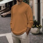 Men's Casual Solid Color Versatile Knit Sweater