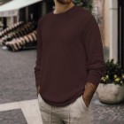 Men's Casual Solid Color Versatile Knit Sweater