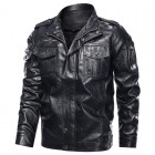 Men's Outdoor Retro Motorcycle Leather Jacket