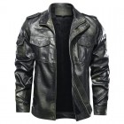 Men's Outdoor Retro Motorcycle Leather Jacket