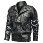 Men's Outdoor Retro Motorcycle Leather Jacket