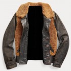 Men's  British Style Leather Jacket