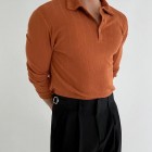 Men's  Casual Knit Polo Shirt