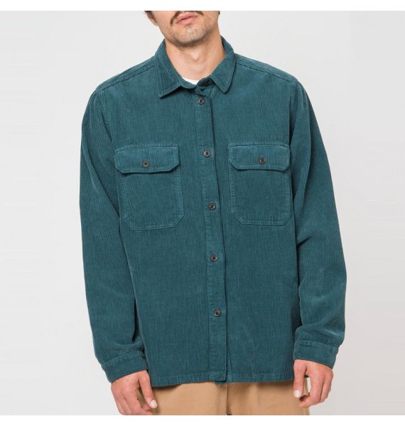 Mens Retro Corduroy Casual Shirt