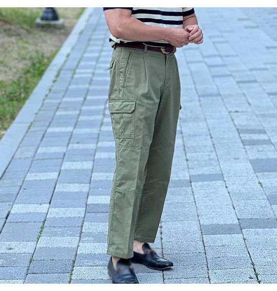 British Straight Leg Cargo Pants