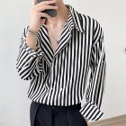 Fashion Casual pel Striped Shirt