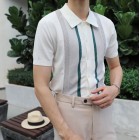 Gentleman single-breasted polo shirt