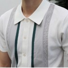 Gentleman single-breasted polo shirt