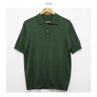 Men's Casual Knitted Striped Polo shirt