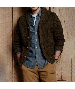 Heavyweight Retro Men's Casual Sweaters