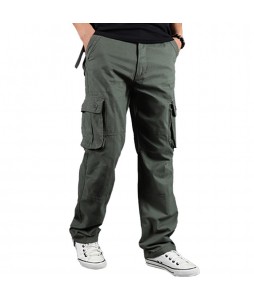 Men's Outdoor Multi-pocket Cotton Casual Estic Cargo Pants