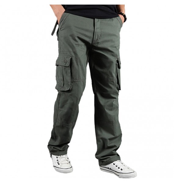 Men's Outdoor Multi-pocket Cotton Casual Estic Cargo Pants