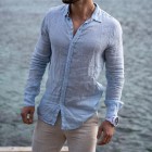 Linen Shirt In Blue