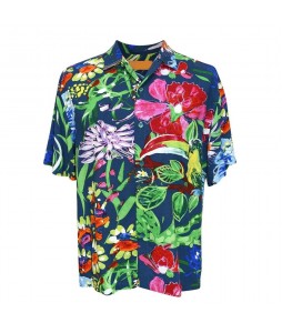 Men's Doodle Floral Hawaiian Shirt