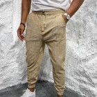 Mens Printed Draw String Waist Trousers