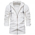 Men's Outdoor Multi-Zip Hooded Shirt Jacket