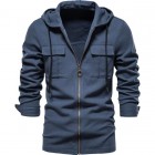 Men's Outdoor Multi-Zip Hooded Shirt Jacket