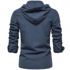 Men's Outdoor Multi-Zip Hooded Shirt Jacket