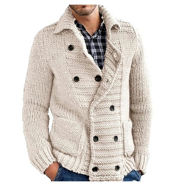 Men's  Knit pel Long Sleeve Sweater