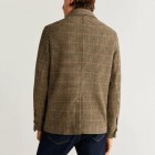 Mens Fashion Casual Double-sided Woolen Houndstooth Jacket