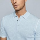 Mens Fashion Knitting Solid Color Polo Shirt