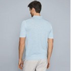 Mens Fashion Knitting Solid Color Polo Shirt