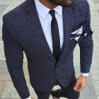 Elegant and Simple Business Party Men's Suit Jacket