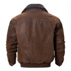 Men's Outdoor Cold Protection Motorcycle Leather Jacket