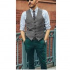 MenS Fashion Solid Color Waistcoats