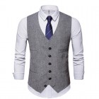 MenS Fashion Solid Color Waistcoats