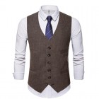 MenS Fashion Solid Color Waistcoats