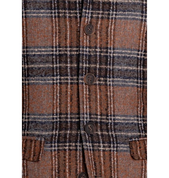 Men's Retro British Business Casual pel Cee Check Waistcoats