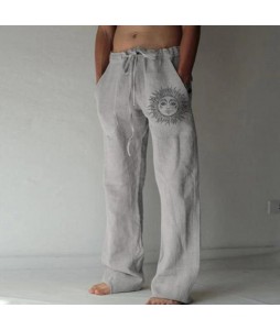 Holiday Style Cotton And Linen Pants