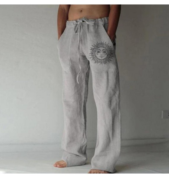 Holiday Style Cotton And Linen Pants