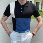 Contrast British Slim pel Knit Polo Shirt