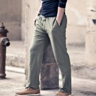 Men's Cotton And Linen Breathable Casual Trousers