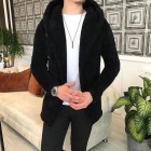 Men's Hooded Plush Coat Short Coat