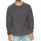 Men's Casual Loose Round Neck Long Sleeve Pullover Sweater