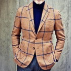 Men's Pid Multicolor Casual Suit Jacket