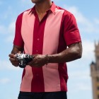 Men's Casual Intercolor Short Sleeve Shirt