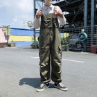 Spring And Autumn Retro Straight Overalls