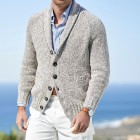 Cotton Thermal Shawl Cardigan