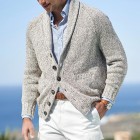 Cotton Thermal Shawl Cardigan