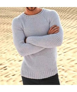 Men's Urban Business Casual Solid Knit Sweater