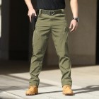 Men's Estic Fabric Tear Resistant Tactical Multi Pocket Overalls