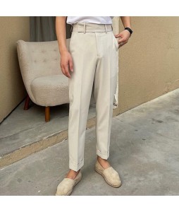 Fashion All-in-one Ironing Slim Long Trousers Male